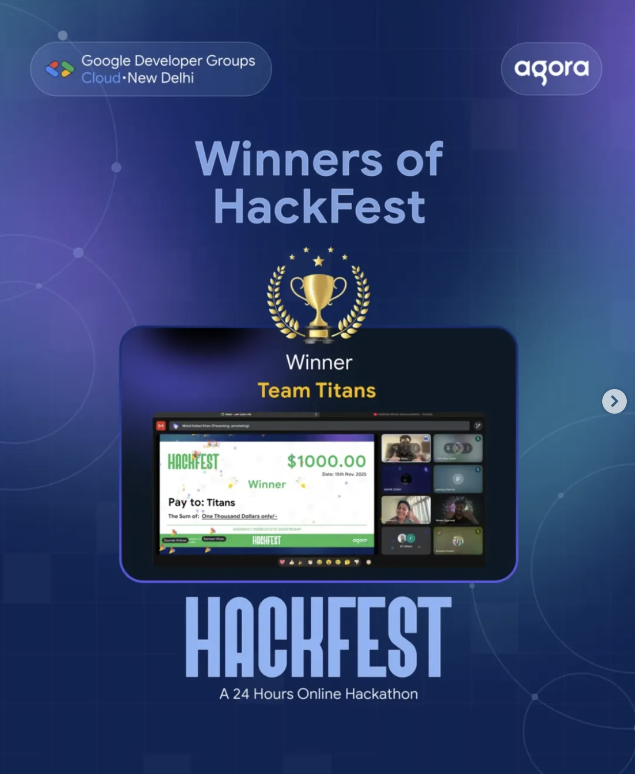 Hackathon with Agora scene 1